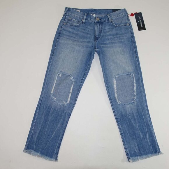 True Religion Starr Cropped Relaxed Straight Jeans Size 28 NWT Second Quarter - Picture 4 of 12